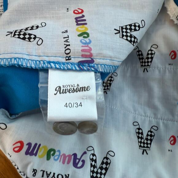 Royal and Awesome Golf Pant Size 40 x 34 NWT Bright Blue Solid Free Multitool - Picture 3 of 16